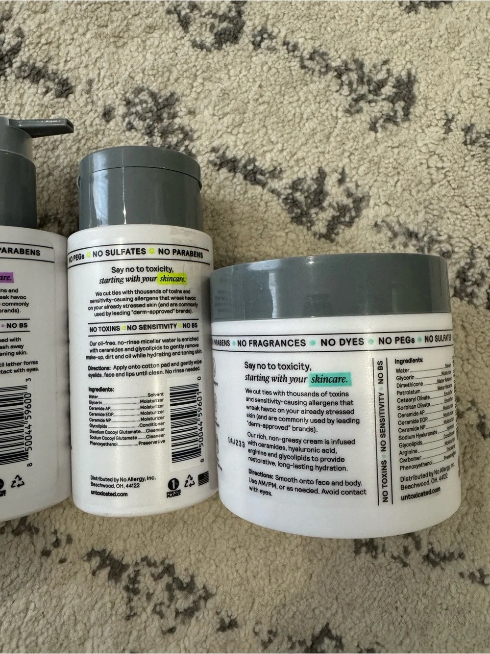 Untoxicated Face Body Care Skin Set